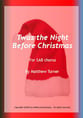 Twas the Night Before Christmas SAB choral sheet music cover